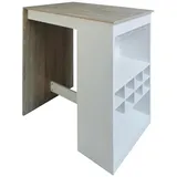 Hti-Living Küchenbar Lisa 50 x 110 x 104 cm Blau/Weiß