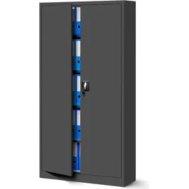 Jan Nowak C001H Aktenschrank 195 cm x 90 cm x 40 cm Anthrazit
