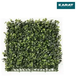 Karat Pflanzenwand Eucalyptus Kunstpflanzen zur Wandmontage - erweiterbares Paneel / 50 x 50 cm