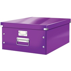 Leitz Ablagebox WOW 6045 »Click & Store« groß violett, 36.9x20x48.2 cm