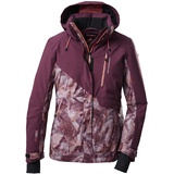 killtec Damen Skijacke/Funktionsjacke mit abzippbarer Kapuze und Schneefang KSW 145 WMN SKI JCKT, dunkelpflaume, 36, 38625-000