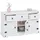 CARO-Möbel Sideboard 124 x 76 x 40 cm Weiß