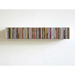 CD-Regal Linea 1 linea1 Stahlblech weiß, Designer Apuzzo & Jurasic, 12.6x70x15.6 cm