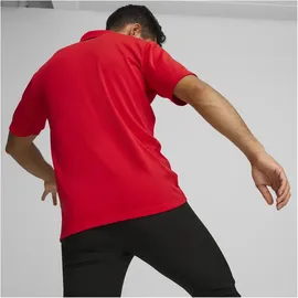 Puma teamGOAL Poloshirt Herren 01 red/white/fast red M
