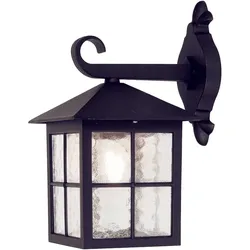 Winchester 1-flammige Wandlaterne - Schwarz