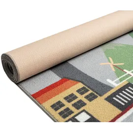 The CarPET Happy Life", grau, B:80cm H:4mm L:150cm, Polyester, Teppiche, Teppich, Life Kinderzimmer Teppich Spielteppich pflegeleicht