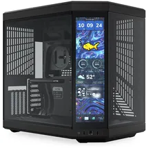 HYTE Y70 Touch Infinite Pitch Black ATX Midi Tower Gaming Gehäuse schwarz