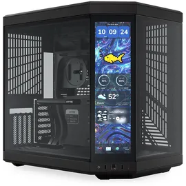 HYTE Y70 Touch Infinite Pitch Black ATX Midi Tower Gaming Gehäuse schwarz