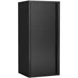[en.casa] Aktenschrank, Schwarz, Metall, 2 Fächer, Rechteckig, 40x88x35 cm, Arbeitszimmer, Aktenschränke