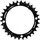 Race Face Narrow Wide Kettenblatt 104 mm 38 Zähne Schwarz
