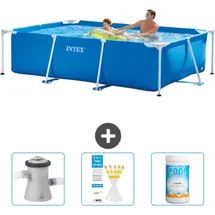 Intex Rahmenschwimmbecken rechteckig - 260x160x65 cm – Zubehör CB73 Blau No Size