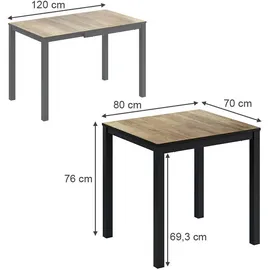 Vicco Granny 120 x 76 x 70 cm Eiche rustikal/Anthrazit