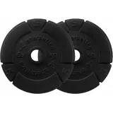 Energetics Hantelscheibe Hantelscheibe Guss 2 x 5 kg schwarz