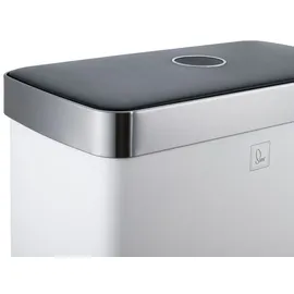 Svita LT2X30 Mülleimer 60l Treteimer 2 Fächer mit Deckel Weiß