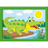 Ravensburger Malen nach Zahlen Krokodil an Land 1 St. Grün