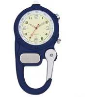 Karabiner-Taschenuhr, Kletteruhr, mit Karabinerhaken, für Klettern, Camping, Wandern, Klettern und Reisen Outdoor-Aktivitäten (blau)