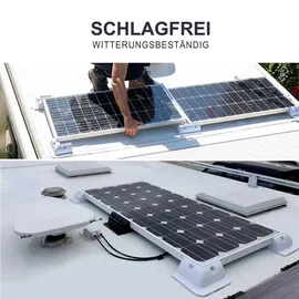 EnjoySolar enjoy solar ABS 2-FachKabeldurchführung Solarmodul Haltespoiler in Schwarz, ideal für Wohnmobile Caraven Boot,