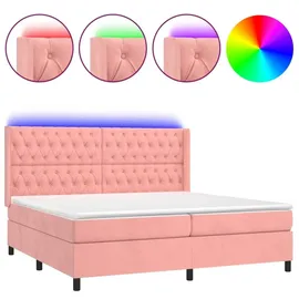 vidaXL Boxspringbett 180 x 200 cm Rosa