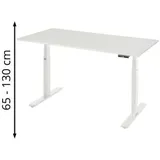 M-Wave Schreibtisch adlatus 100, 1500x800x650-1300 M-Platte lichtgrau