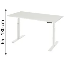 M-Wave Schreibtisch adlatus 100, 1500x800x650-1300 M-Platte lichtgrau