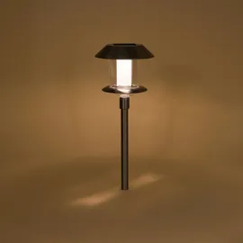 esotec Solarleuchte Edelstahl H38cm 1 Stück Silber