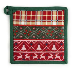Excelsa Topflappen Fall Winter Baumwolle 20Xh0,5X20 Cm Bunt