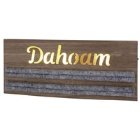 GILDE Schlüsselbrett LED Schlüsselbrett 'Dahoam' 42089 braun