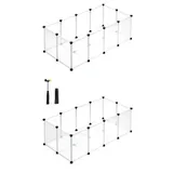 Songmics Freigehege 125 x 63 x 42 cm weiß