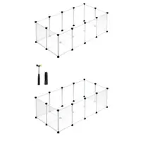 Songmics Freigehege 125 x 63 x 42 cm weiß