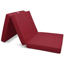 Beautissu Campix Klappmatratze dunkelrot,