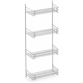 Naber Besenschrank-Regal Holz silber
