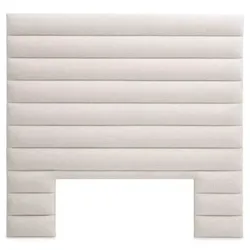 Casa Padrino Luxus Bett-Kopfteil Weiß 232 x 11,5 x H. 219,5 cm - Schlafzimmer Möbel - Hotel Möbel - Luxus Möbel - Schlafzimmer Einrichtung - Hotel Einrichtung - Luxus Einrichtung