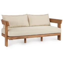 Gartensofa Evora aus Teakholz, Natur