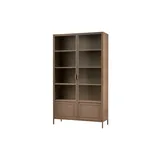 Woood Vitrine Ronja 110 x 43 x 189 cm Braun