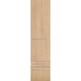 Priess Wäscheschrank Barcelona 48 x 193 x 36 cm Beige/Braun