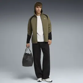 Puma Sweatjacke "Evostripe Kapuzenjacke Herren", Herren, Gr. XS, loden grün, Obermaterial: 23% Polyester, 77% Baumwolle. Taschenfutter: 100% Baumwolle. Einsatz: 81% Baumwolle, 19% Polyester, Sweatjacken Sweatjacke