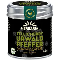 HERBARIA TELLICHERRY URWALDPFEFFER, schwarze Bio Pfefferkörner, 65g