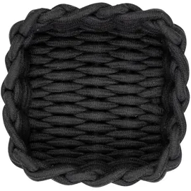 Schöner Wohnen Aufbewahrungskorb Melara 16,5 x 16,5 x 7,5 cm schwarz