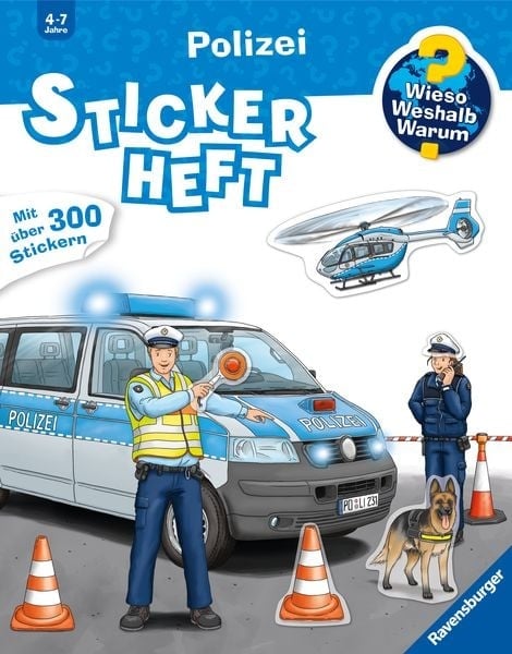 Preisvergleich Produktbild Wieso Weshalb Warum Stickerheft: Polizei