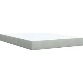 vidaXL Boxspringbett 140 x 200 cm Hellgrau