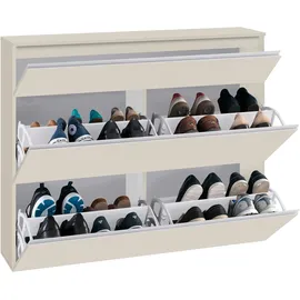 Home Affaire Magic Schuhkommode 120 x 108 x 27 cm kaschmir matt / kaschmir