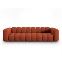 Micadoni Sofa, Terracotta, Textil, 4-Sitzer, 95x70x290 cm, Hergestellt in Europa, Oeko-Tex®, Wohnzimmer, Sofas & Couches, Sofas