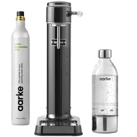 Aarke Carbonator 3 Trinkwassersprudler mit Flasche & CO2 Zylinder Polished Steel