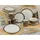 CreaTable Modern Industrial Kombiservice 16-tlg. für 4 Personen weiß/gold