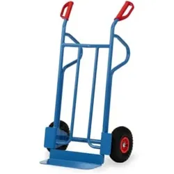 fetra Stahlrohr-Sackkarre B1215L - Luftbereifung Tragkraft 350 kg