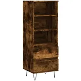 vidaXL Highboard Räuchereiche 40x36x110 cm Holzwerkstoff