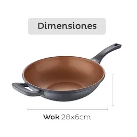 San Ignacio | Antihaft-Wok Ø32cm Bronze