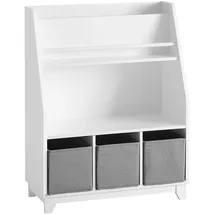SoBuy Kinderregal KMB34 63 x 80 x 28 cm MDF weiß