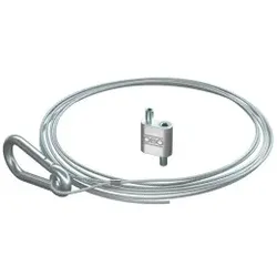 OBO 1450829 Tragseil mit Karabiner 2x10000mm, St, G