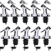 Layba Ausgießer für Flaschen Silber Glanz mit Verschlusskappe aus